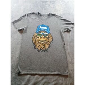 JEDCO Shirt Mens Small Gray Jeep Explore Nature Sasquatch Graphic Tee Outdoor